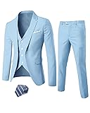 EastSide Men's Slim Fit 3 Pieces , One Button Sets