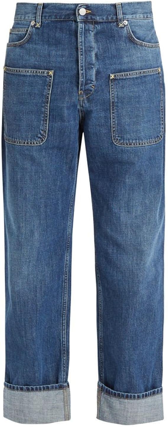 Amazon J W アンダーソン Jw Anderson メンズ ボトムス パンツ ジーンズ デニム Pocket Detail Mid Rise Wide Leg Jeans 並行輸入品 ジーンズ 通販