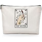 Writer Gifts Cosmetic Bag Writer Lovers Gift Makeup Bag Travel Toiletry Bag Graduation Birthday Office Gifts for Women Cowork