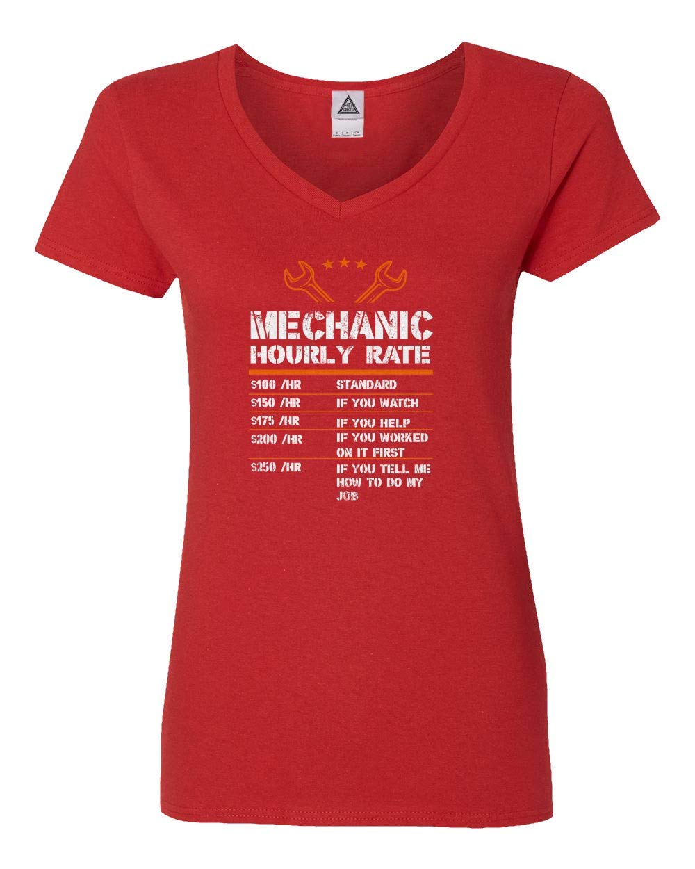  Mechanic Hourly Rate 100 Hr Standard 150 If You Funny Vneck T Shirt