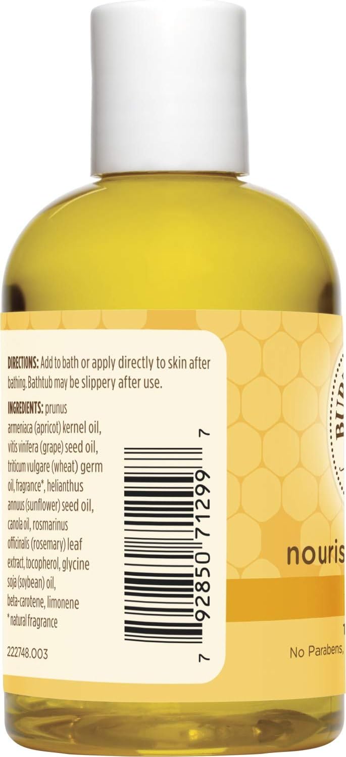 Burt's Bees Baby Nourishing Baby Oil, 100% Natural Baby Skin Care - 4 Ounce Bottle: Health & Personal Care
