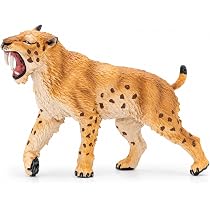Gemini&Genius Saber-Toothed Tiger Animals Action Figure Toys for