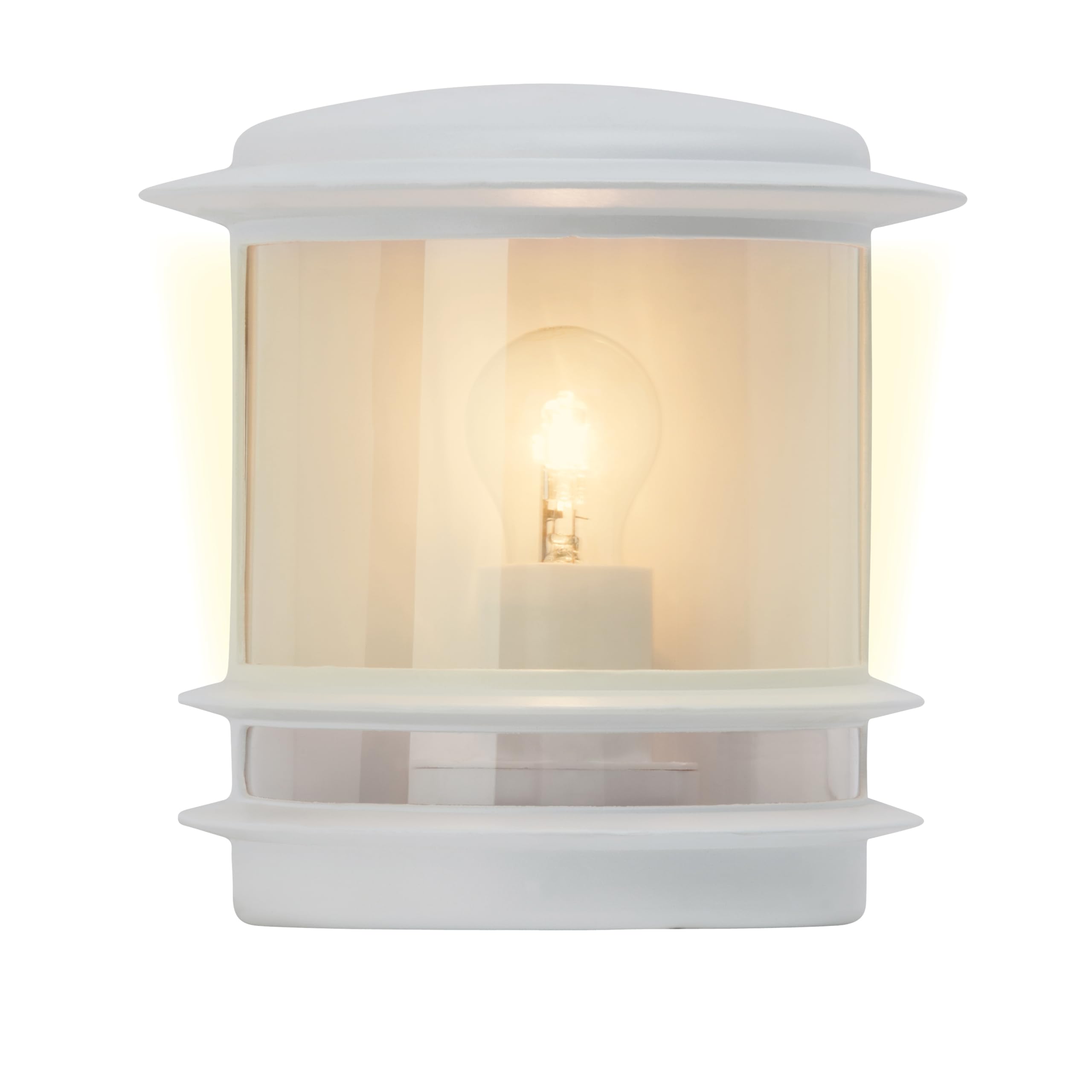 Brilliant Hollywood 47880/05 Exterior Light E27 1 x 60 W Die-Cast Aluminium/Plastic White