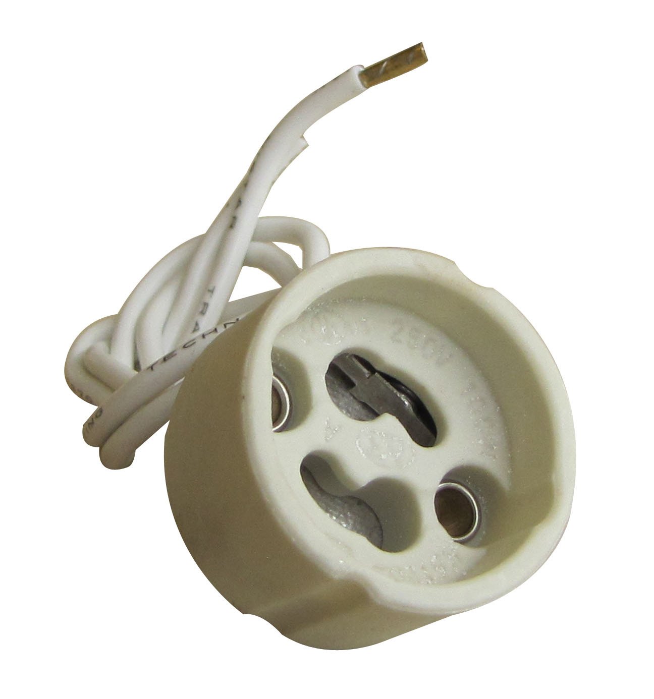 tibelec 854210 Socket for LED/GU10/GZ10 Halogen Bulb White