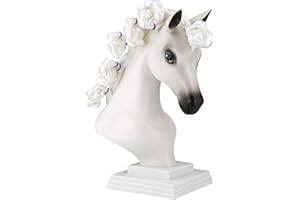 Breyer Horses Mane Beauty Horse Styling Head | Daybreak | White Extra-Long Silky No Tangle Mane | 10" x 4.25" x 4.25" | Styling Book, Brush, Hair Coils, Hair Clips, Elastics | Horse Toy | Model #7404