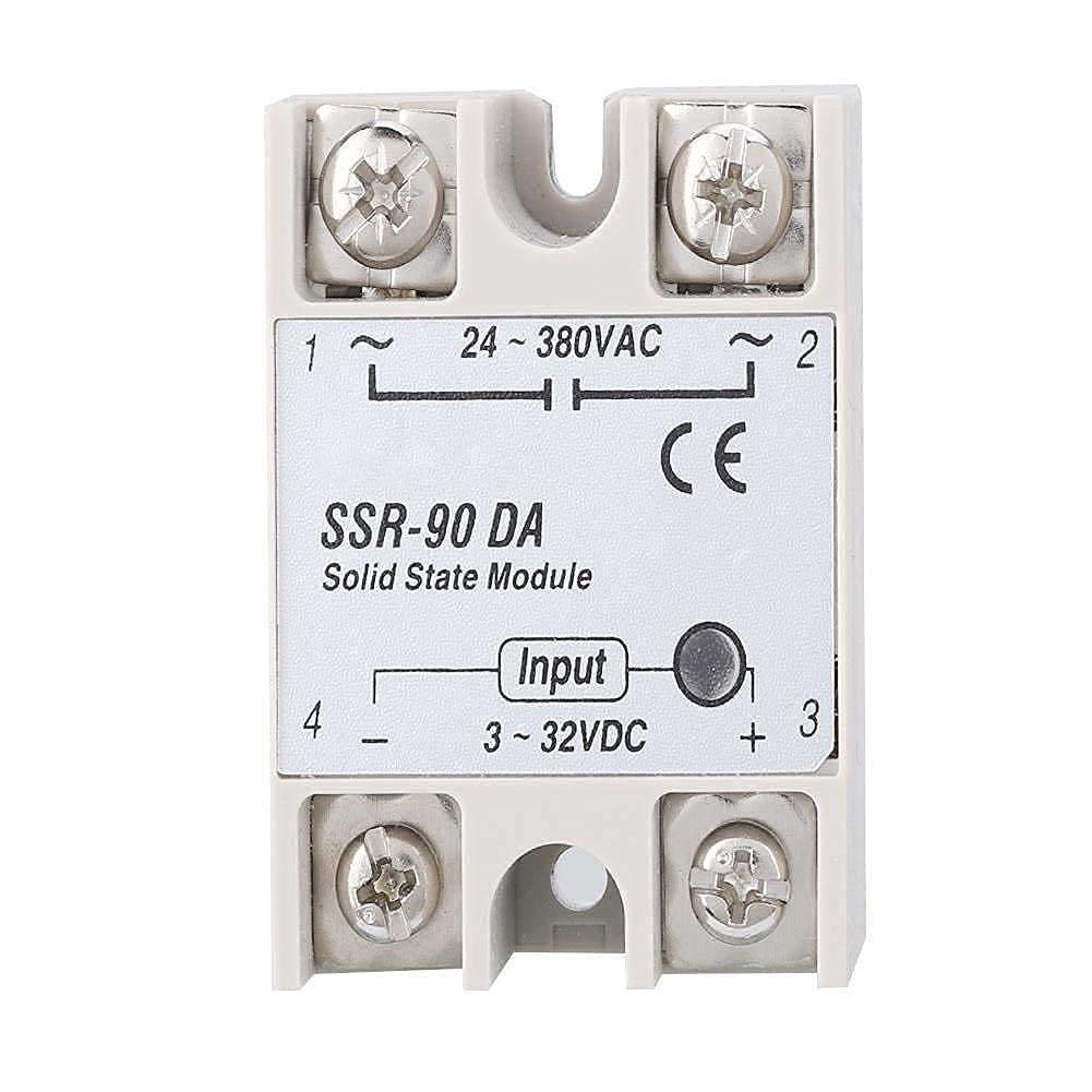 SSR-90DA NO Solid State Relay Input 3-32V DC 90A