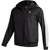 Spyder Mens Windbreaker Jacket - Lightweight Breathable Wind Water Resistant Zip Up Jacket with Hood for Running Golf Hiking