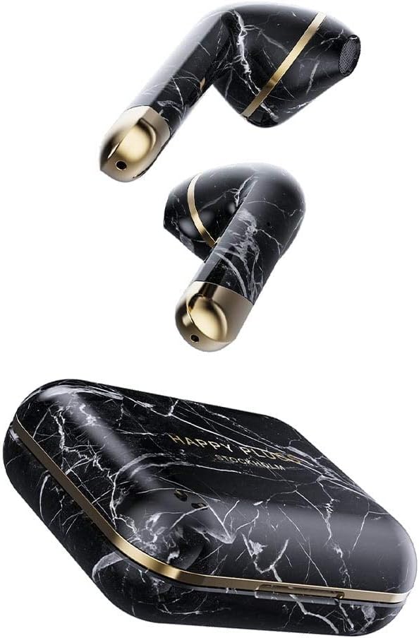 Happy Plugs True Wireless Earphones AIR 1" (Black Marble) 1620【Japan Domestic Genuine Products】【Ships from Japan】