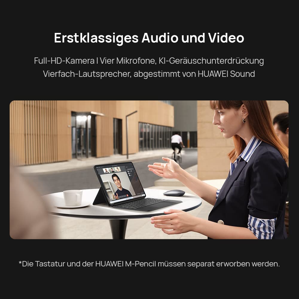 HUAWEI MateBook E, 12,6 Zoll 2-in-1 Tablet (11. Generation Intel Core i3, Windows 11 Home), 2,5K OLED Real Color FullView Display, Nebula Gray 8+128GB + [Exklusiv+5 EUR Amazon Gutschein] 5