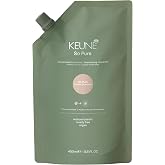 KEUNE So Pure Polish Shampoo Refill, Smoothing &amp; Sulfate Free, 13.5 Fl Oz | Vegan Anti-Frizz Cleanser with Chia Seed Extract, Smooths Flyaways &amp; Resists Humidity for Lasting Shine, Refill Pouch