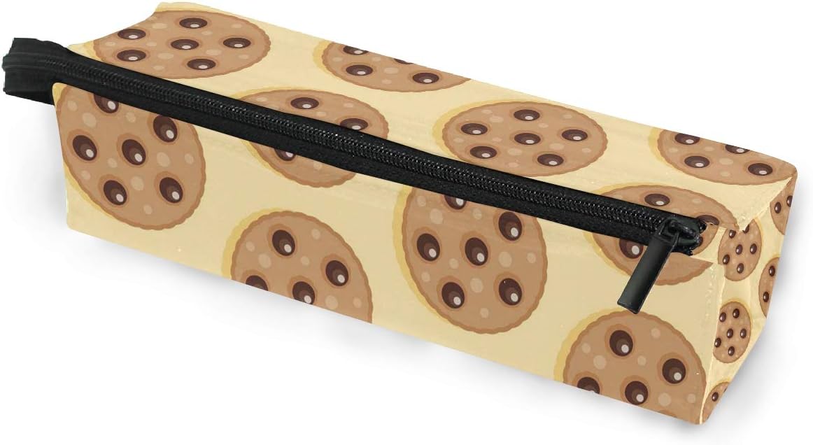 Glasses Case Chocolates Smores Multi-Function Zippered Pencil Box Makeup Cosmetic Bag for Women/Men
