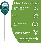 XLUX Soil Moisture Meter Plant Water Monitor Hygrometer Sensor Gardening view 4