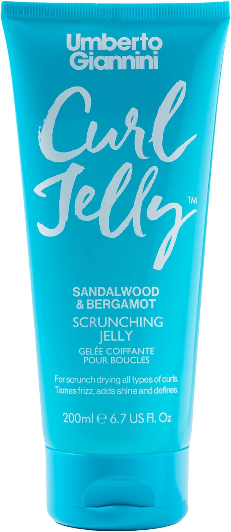 Umberto Giannini Bergamot & Sandalwood Curl Jelly 200ml, Lightweight Gel