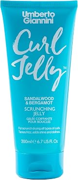 Umberto Giannini Bergamot & Sandalwood Curl Jelly 200ml, Lightweight Gel