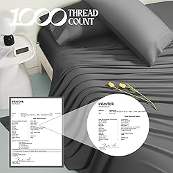 100% Egyptian Cotton Sheets Full Size,1000 Thread