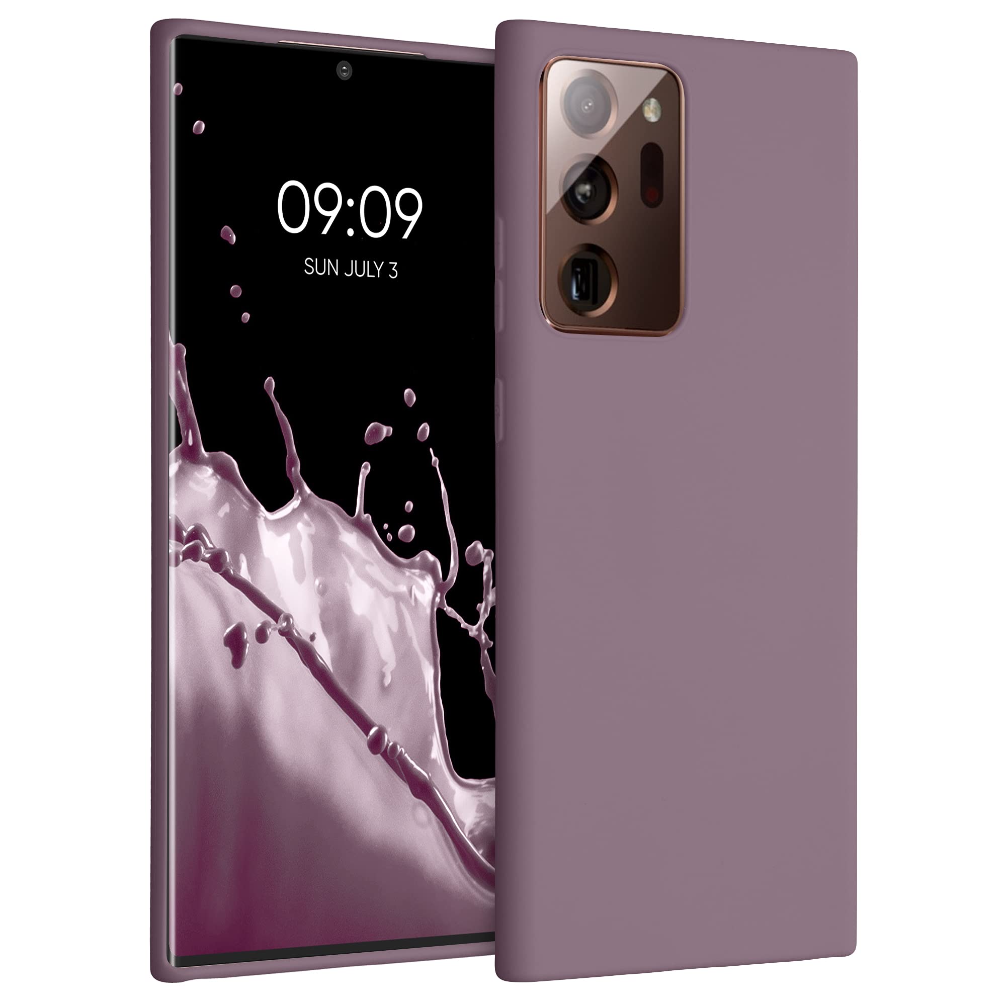 kwmobile Case for Samsung Galaxy Note 20 Ultra Case - Soft Cover - Shockproof TPU Material - Wireless Charging - Grape Purple — image 1