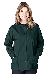 Natural Uniforms Warm Up Scrub Jacket-Hunter