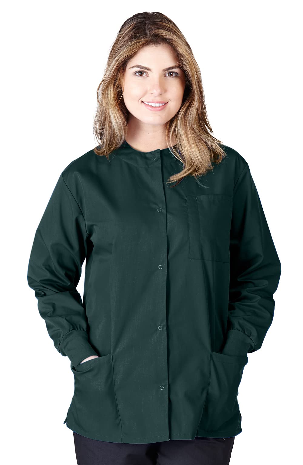 Natural Uniforms Warm Up Scrub Jacket-Hunter