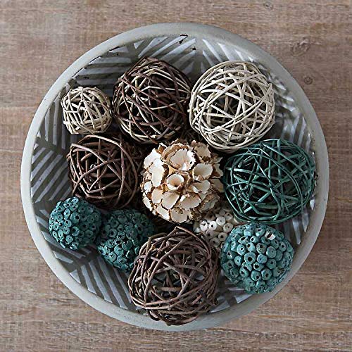 Home Decor Accent Balls Variety of Orb Colors, Style and Sizes in Set