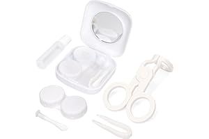 Jozaya Contacts Lens Helper-Portable Contact Lens Insertion Wearing Aids with Mirror Contact Lens Insertion Tool (White)