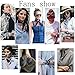SOJOS Silk Like Scarf Satin Hair Scarf Fashion Neck Scarfs for Women 27'' x 27'' SC303 with Grey Bowknot