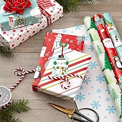 Hallmark Trendy Reversible Christmas Wrapping Paper