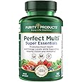 Purity Products Perfect Multi Super Essentials - Multivitamin + Fruits and Vegetables + Promotes Healthy Day and Night Vision Featuring Lutein, Zeaxanthin and Black Currant Extract - 90 Capsules