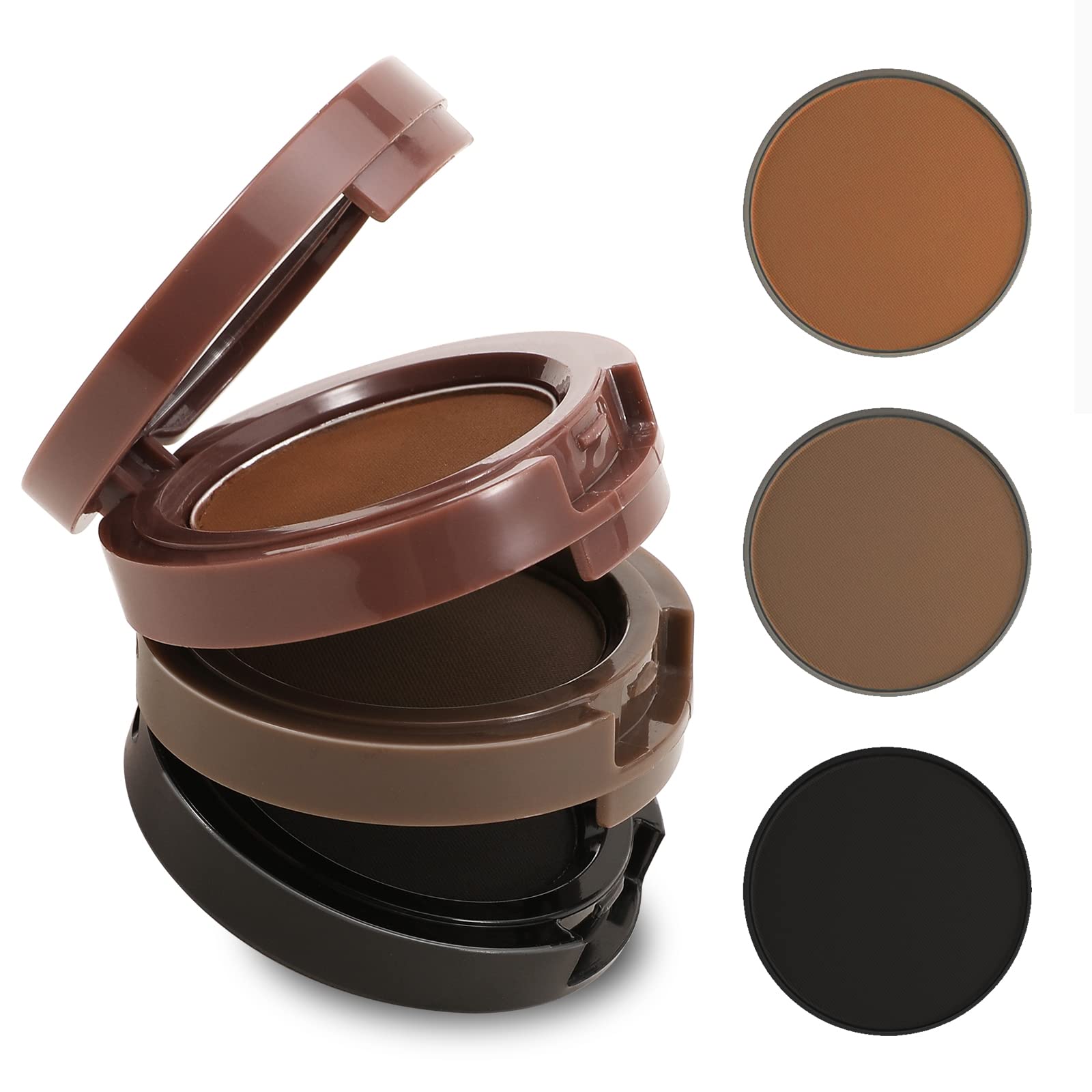 Boobeen 3 Color Eyebrow Powder Palette, Waterproof Eyebrow Makeup, Brow Definer and Filler to Shape Perfect Brows
