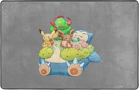 Amazon 人気 カビゴン ポケモン 3 カーペット 床敷 エントランスマット 耐久性 汚れに強い 毛が抜けない 色褪せない 味がない 四季通用 ドアマット キッチンラグ ポーチ 浴室 カーペット リビングルーム ラグ カーペット オンライン通販