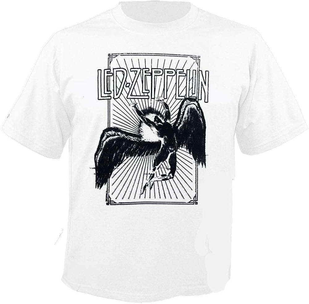 LED Zeppelin Icarus Burst White TShirt Amazon.de Bekleidung