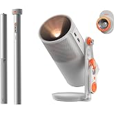 XGIMI MoGo 4 Portable Projector with PowerBase Stand, Google TV, Cinema Kit | Netflix-Certified, 360&deg;Adjustable Stand, Up to 5 Hours of Playtime with PowerBase Stand, 450 ISO Lumens, 2 x 6W Harman Kardon