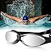 GDEALER Swimming Goggles Adult Swim Goggles with Mirror Coated Lenses and Ear Plug Anti-shatter Anti-fog UV Protection Swim Glasses for Youth Junior Children Men Women