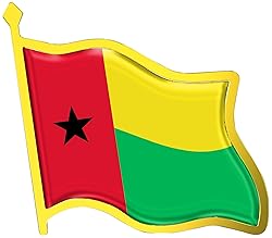 Guinea-Bissau Flag Lapel Pin - Enamel Metal