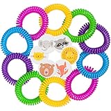 10 Mosquito Repellent Bracelet with 6 Bonus Stickers Family Pack , Bug Control Repeller up to 250Hrs of Insect Protection Outdoors Wrist bands for Adults & Kids Deet free All Natural Plant Oils