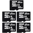Silicon Power Elite 32GB 5-Pack MicroSD Card with Adapter