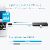 Anker 4-Port USB 3.0 Ultra Slim Data Hub for MacBook, PC, Surface Pro, XPS view 2