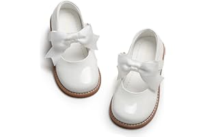 PHIRAMIN Toddler Girl Mary Jane Dress Shoes-Little Girl School Uniform Shoes for Wedding Party