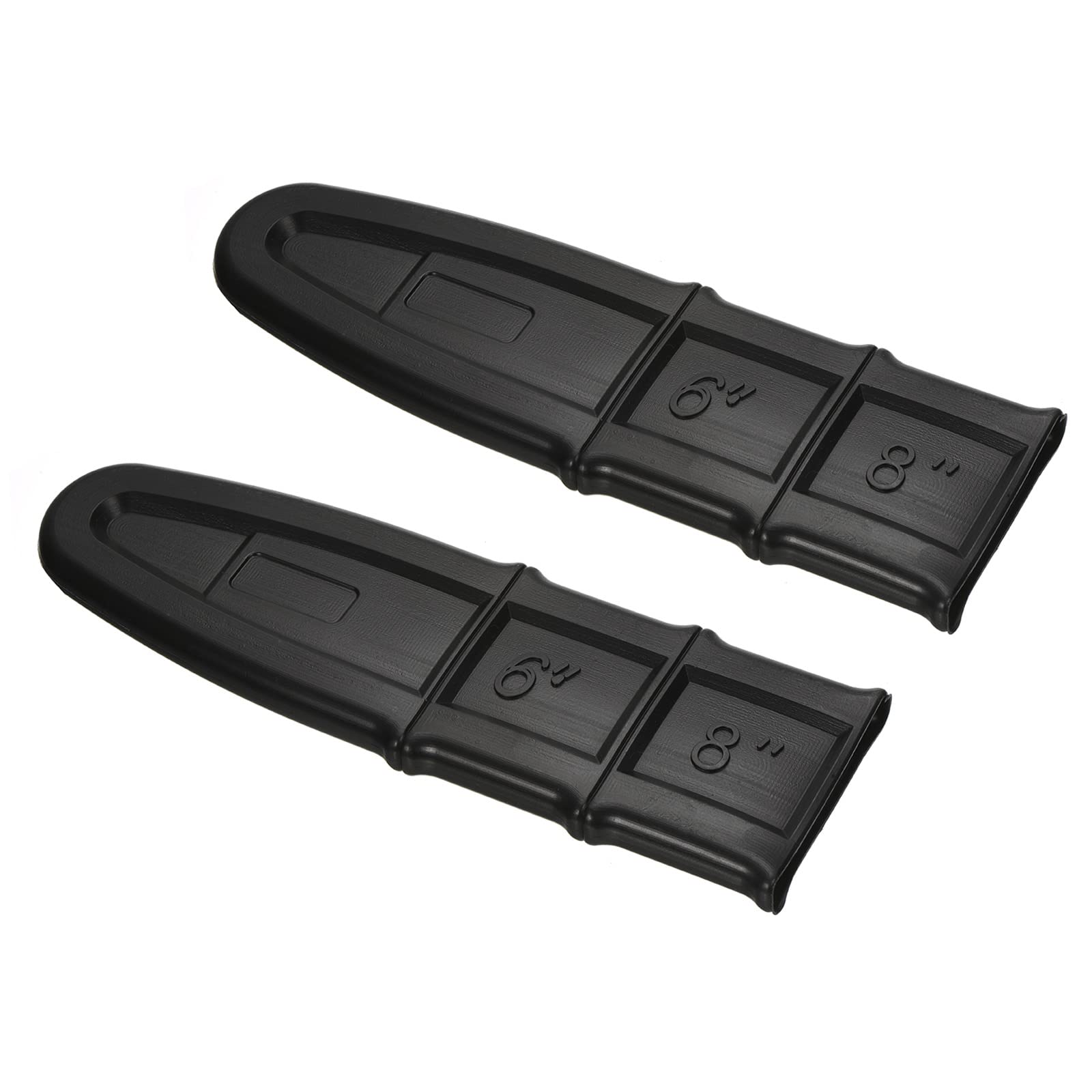 PATIKIL 7.4 Inch Chainsaw Bar Cover, 2 Pcs Plastic Durable Chain Saw Bar Protective Cover for Garden Accessories Replacement, Black