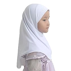Cogongrass Girls Kids Muslim Hijab Islamic Scarf