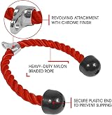 Yes4All DYR0 Tricep Rope 68.6 cm Red Nylon with Carabiner view 2