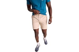 Chubbies Chino Shorts Men 7 Inch - Mens Shorts Casual with Elastic Waistband, Side and Back Pockets, Stretch Cotton Blend