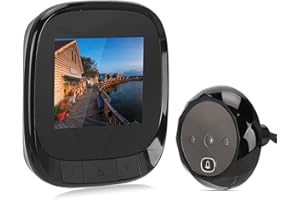 LAZMIN112 2.4in TFT HD Electronic Digital Doorbell, Peephole Viewer Door Camera Cat Eye Doorbell for Home Security, Night Vision/Photo Shooting