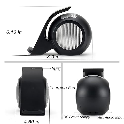 CENSHI Wireless Charger Bluetooth Speaker,Fast Wireless Charging