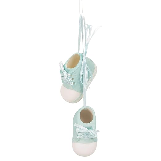baby's first christmas shoe ornaments
