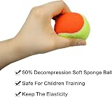 FINGER TEN Kids Tennis Balls Soft Low Compression 6 Pack Orange view 4
