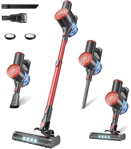 ユウ！CYCLONE STICK CLEANER VACFORE Vacuum Cleaner, 6 in 1 Powerful Suction Cordless