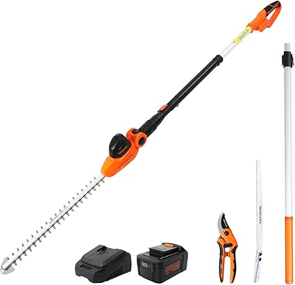 battery telescopic hedge trimmer