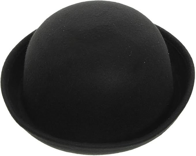 Girls black bowler hat Clearance