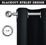 Aspire Homeware Blackout Curtains 90x90 Eyelet Two Tie Backs Pair Panels view 6