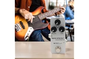RichVibe for Mini String Clean Drive Guitar Effect Pedal MoskyAudiol Overdrive, Analog Overload Effector with Metal Shell, 94